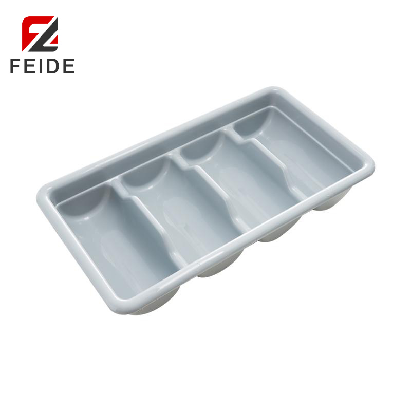 FT-01-S 4格小塑料餐具收納盤